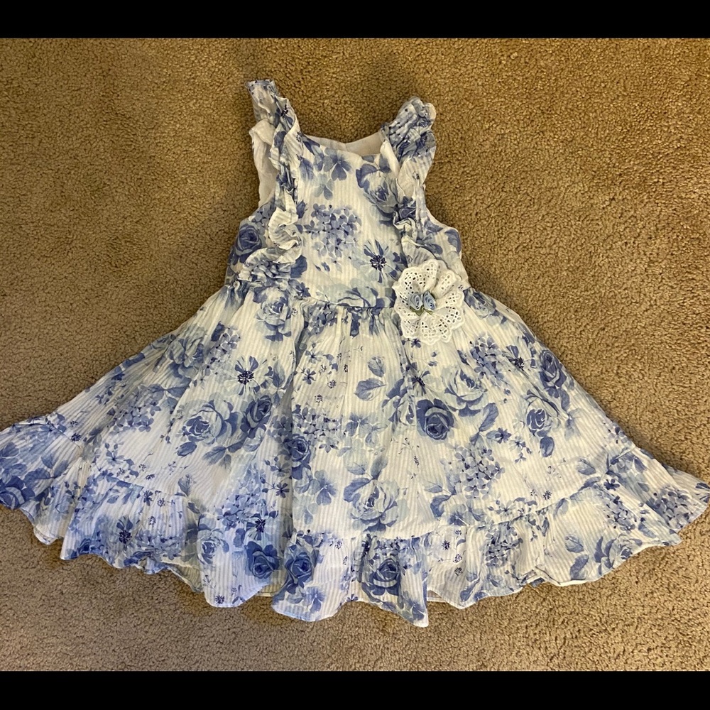 Lauren Ashley floral Dress. Flower girl.